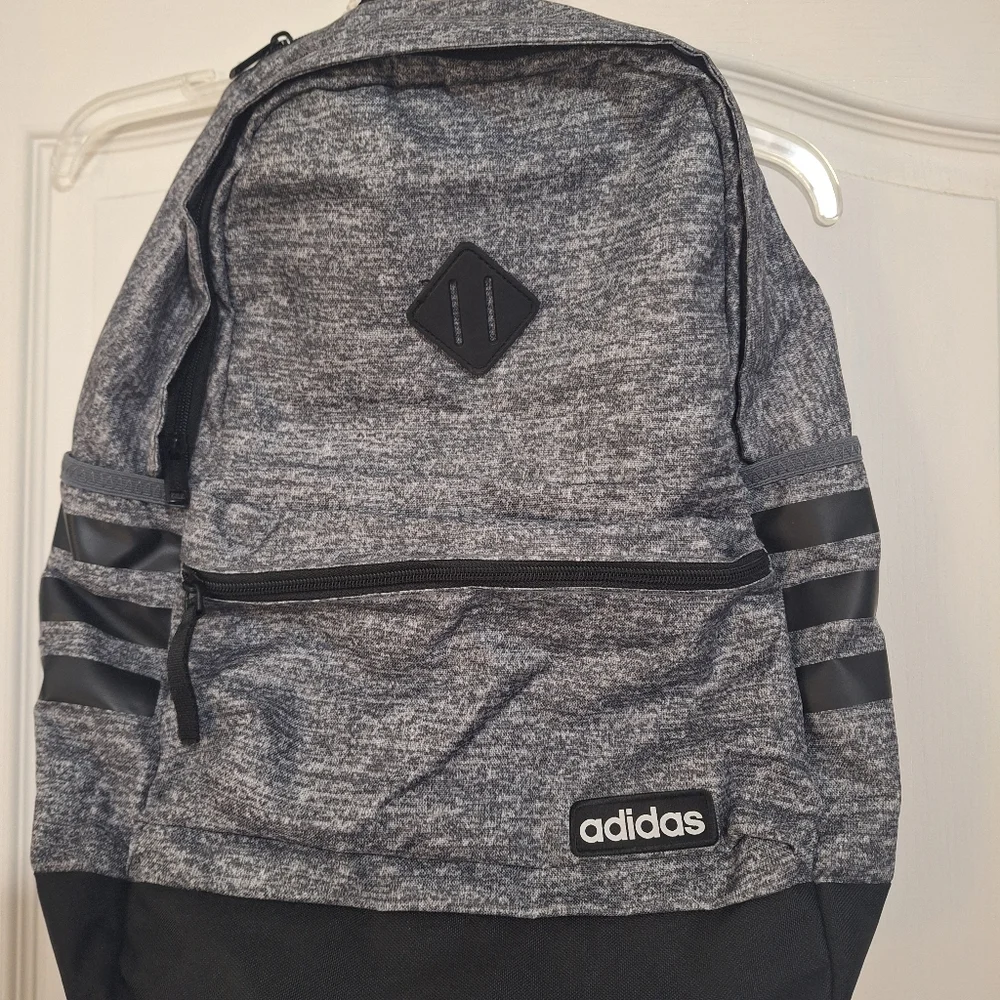 adidas classic 3s ii backpack grey 5 this adidas Originals Graphic backpack boasts plenty of room for the essentials adidas Classic 3-Stripe 28L Laptop